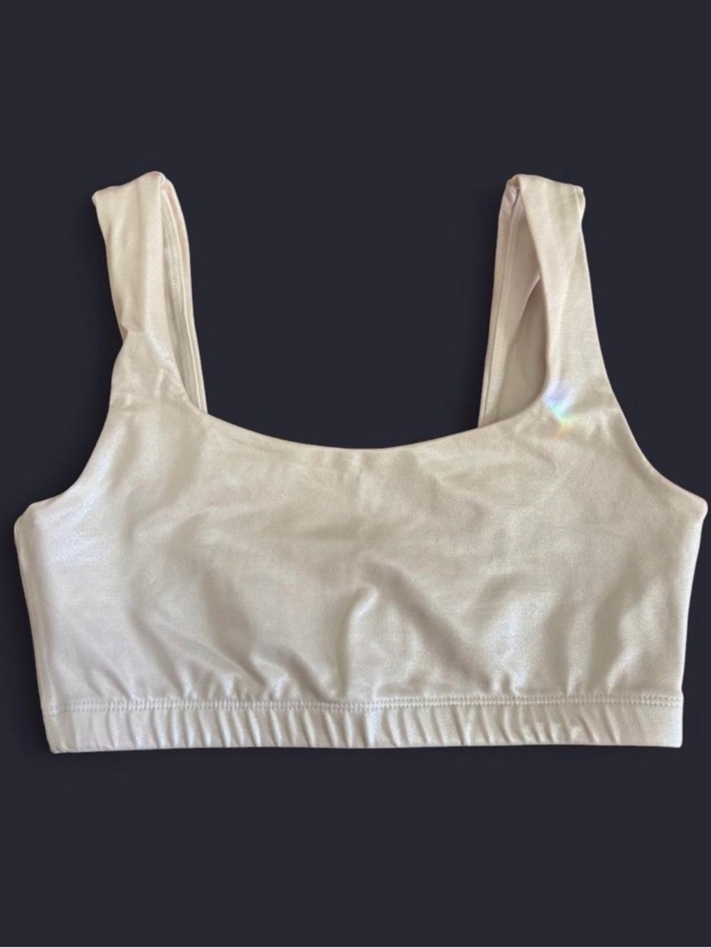 EleVen by Venus Williams Shimmery Ivory Bralette